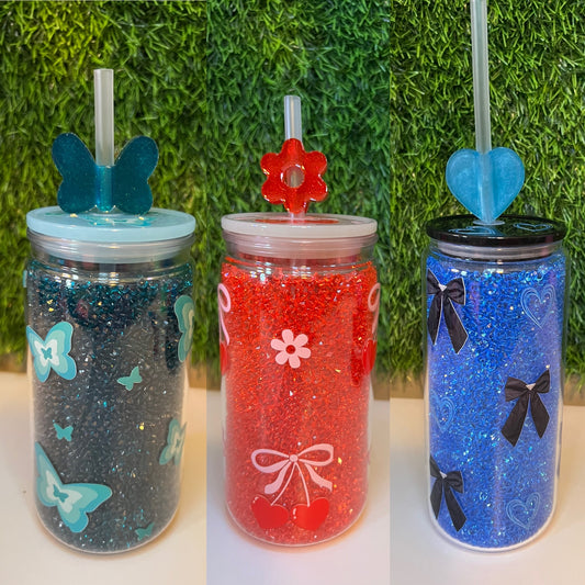 Resin Straw toppers- Design your own
