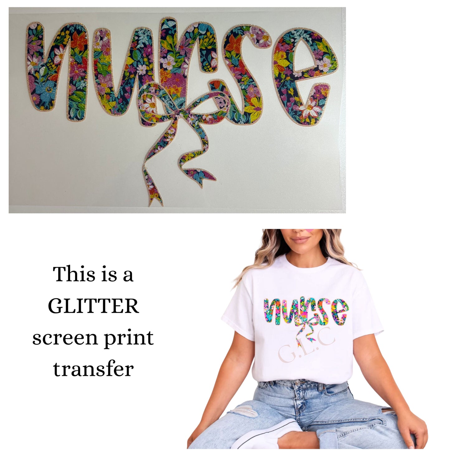 Monday DROP-  NEW *GLITTER* heat transfers